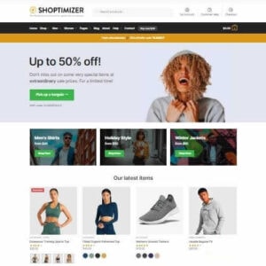 速度超快主题Shoptimizer下载, v2.7.9, Woocommerce电商主题, 转化率最高